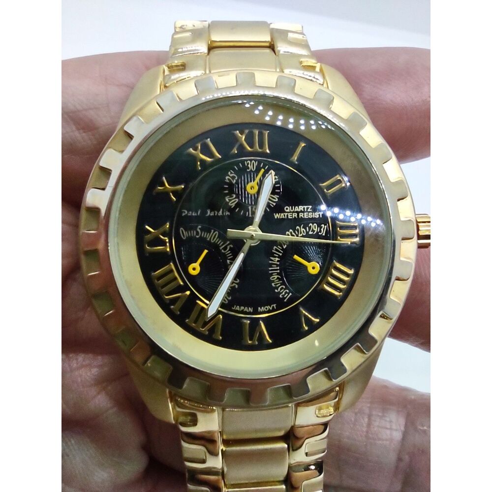 Paul Jardin Men's Faux Dial Watch